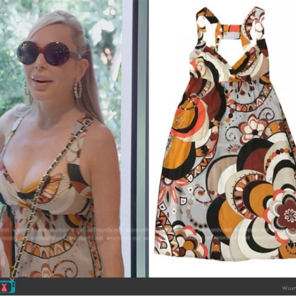 EMILIO PUCCI silk sleeveless empire waist dress